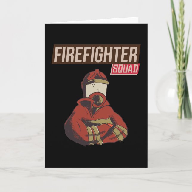 Proud Firefighter Squad Card (Front)