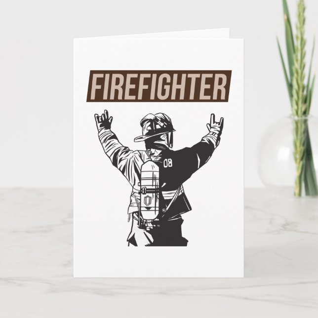 Proud Firefighter Squad Card (Front)