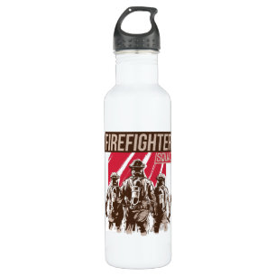 Proud Firefighter Squad Stainless Steel Water Bottle