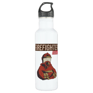 Proud Firefighter Squad Stainless Steel Water Bottle