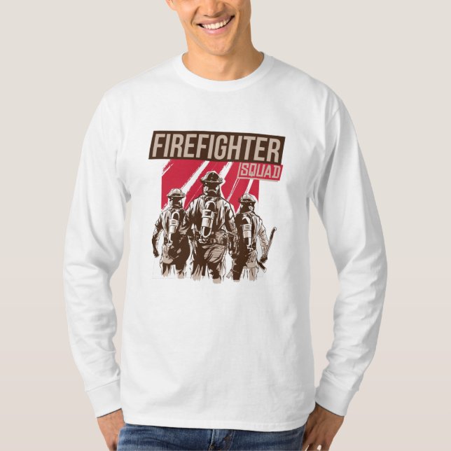 Proud Firefighter Squad T-Shirt (Front)