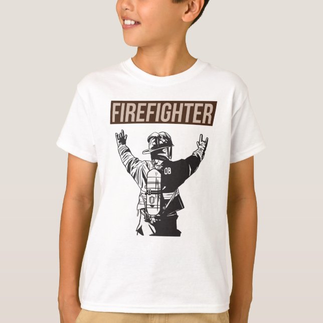 Proud Firefighter Squad T-Shirt (Front)