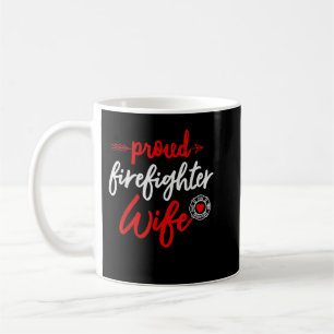Proud Firefighter Wife gift Fireman's Husband boyf Coffee Mug