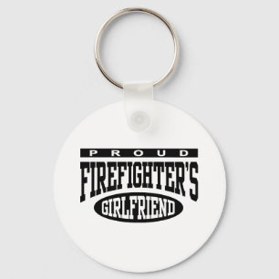 Proud Firefighter's Girlfriend Keychain