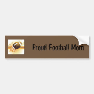 Proud Football Mom Bumper Sticker