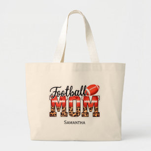 Proud Football Mom – Game Day Enthusiast Large Tote Bag