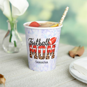 Proud Football Mom – Game Day Enthusiast Paper Cups