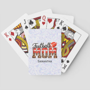 Proud Football Mom – Game Day Enthusiast Poker Cards