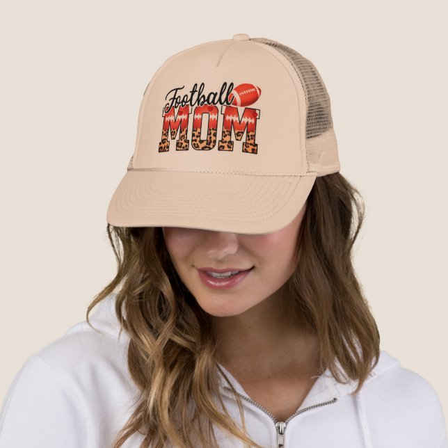 Proud Football Mom – Game Day Enthusiast Trucker Hat (In Situ)