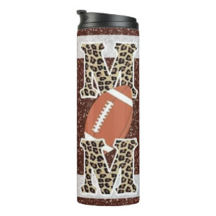 Proud Football Mom  Thermal Tumbler