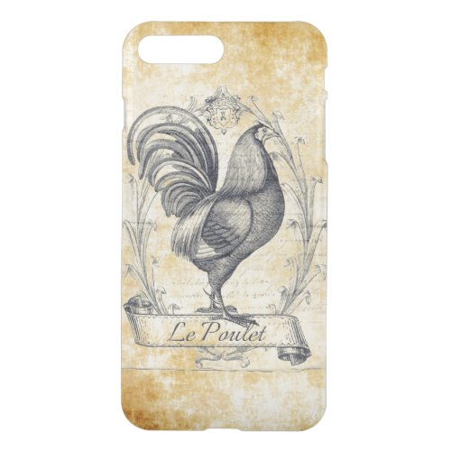 Proud French Rooster La Poulet Vintage Art iPhone 8 Plus7 Plus Case