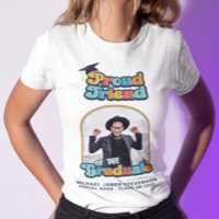 Proud Friend of the graduate photo groovy retro