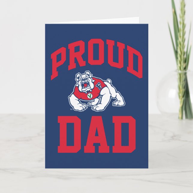 Proud FSU Bulldog Dad Card (Front)
