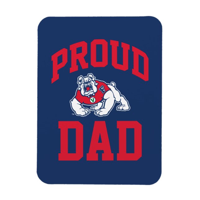 Proud FSU Bulldog Dad Magnet (Vertical)