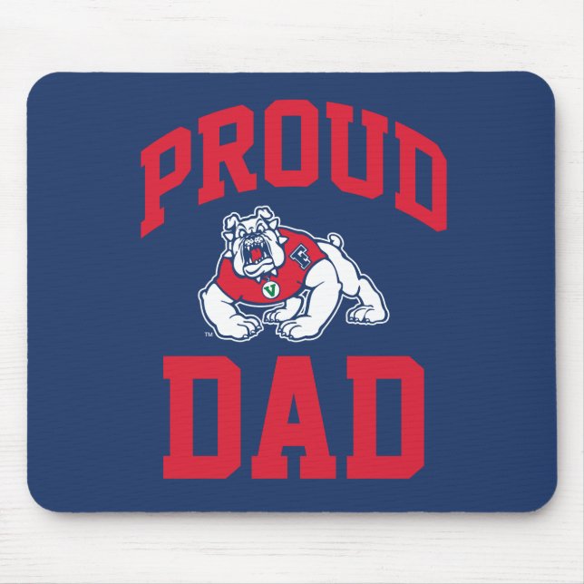 Proud FSU Bulldog Dad Mouse Pad (Front)