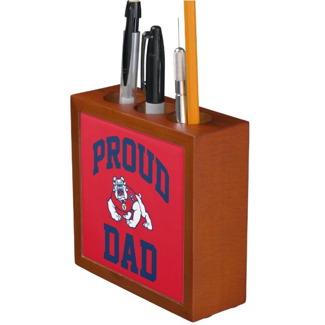 Proud FSU Bulldog Dad Pencil/Pen Holder (In Situ)