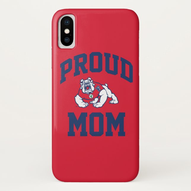 Proud FSU Bulldog Mom Case-Mate iPhone Case (Back)