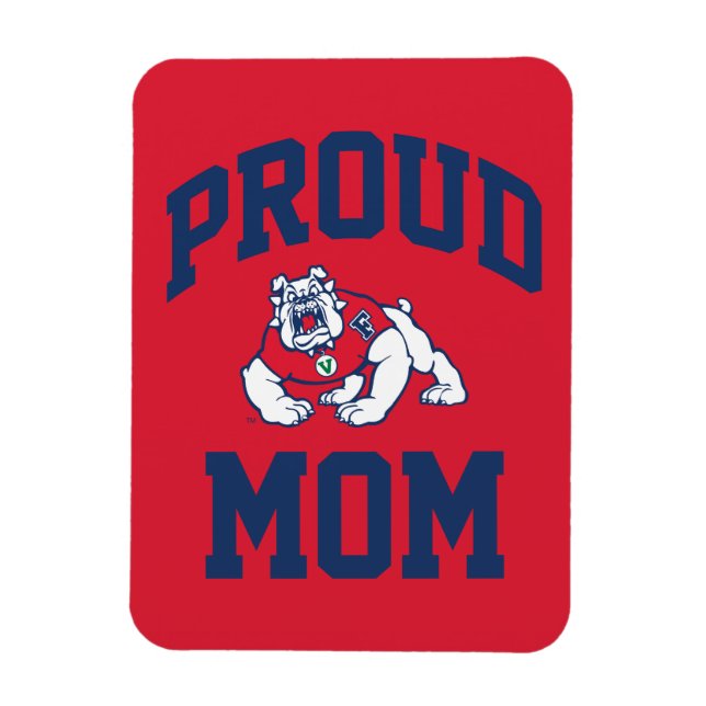 Proud FSU Bulldog Mom Magnet (Vertical)
