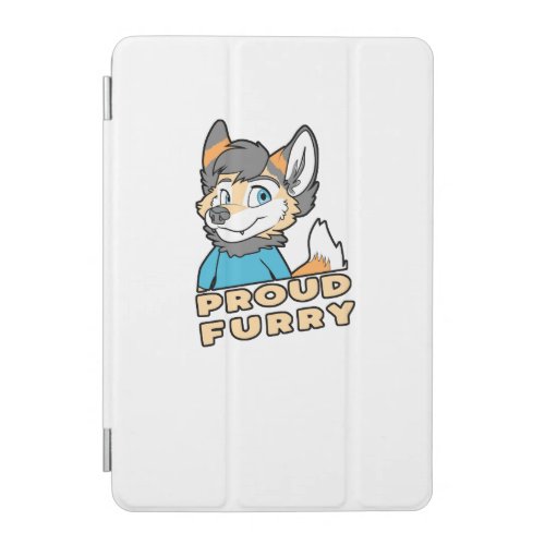 Proud Furry Cute Funny Furry Fandom Fursuit Gift iPad Mini Cover