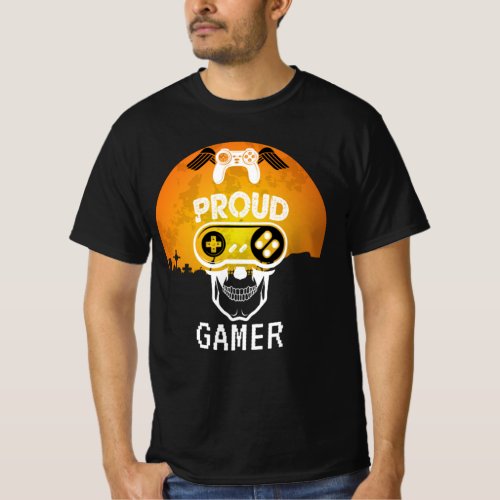 PROUD GAMER _ HALLOWEEN GAMING NERD T_Shirt