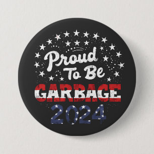 Proud Garbage Puerto Rico Latinos For Trump Button