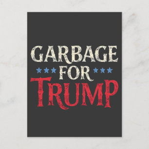 Proud Garbage Puerto Rico Latinos For Trump Postcard