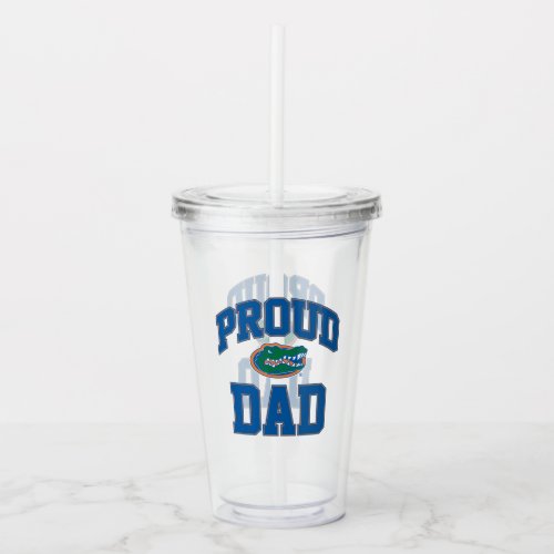 Proud Gator Dad Acrylic Tumbler