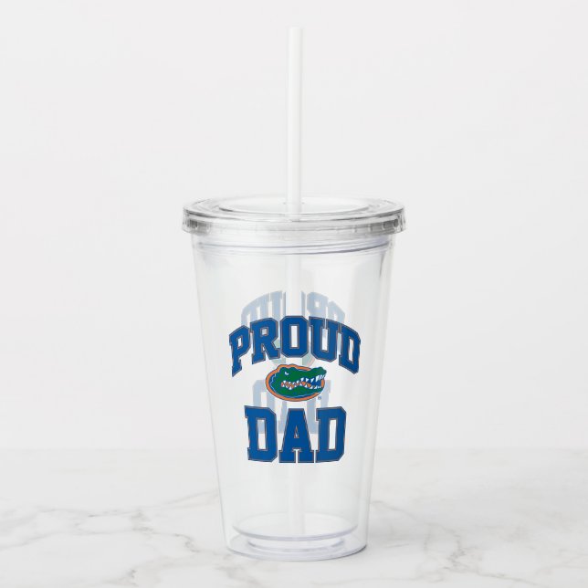 Proud Gator Dad Acrylic Tumbler (Front)