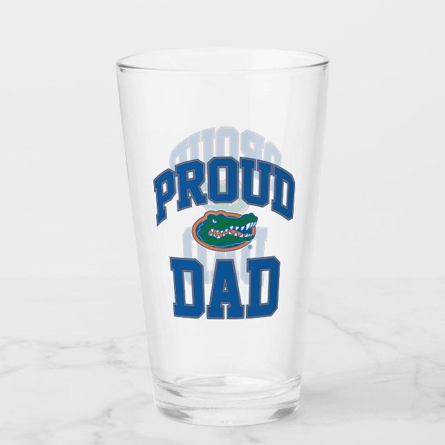 Proud Gator Dad Glass (Front)