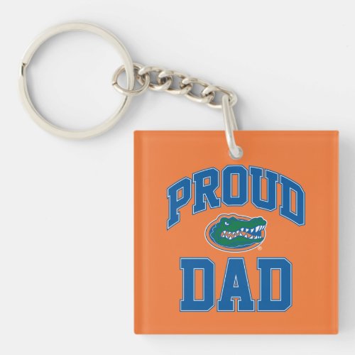 Proud Gator Dad Keychain