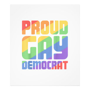 Proud Gay Democrat Funny LGBT Photo Print