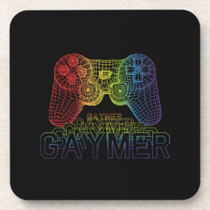 Proud Gaymer, Gay Pride Gaming Beverage Coaster