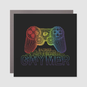 Proud Gaymer, Gay Pride Gaming Car Magnet