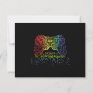 Proud Gaymer, Gay Pride Gaming RSVP Card