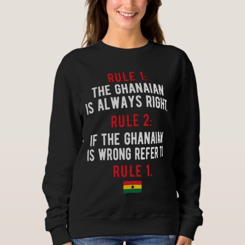 Proud Ghanaian Roots Ghana Flag Ghanaian Heritage Sweatshirt