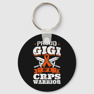 Proud Gigi Of A Crps Warrior Rsd Awareness Ribbon Keychain
