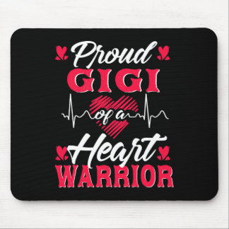 Proud Gigi Of A Heart Warrior Chd Awareness Mouse Pad