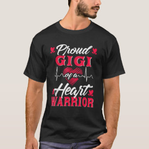 Proud Gigi of a Heart Warrior CHD Awareness T-Shirt