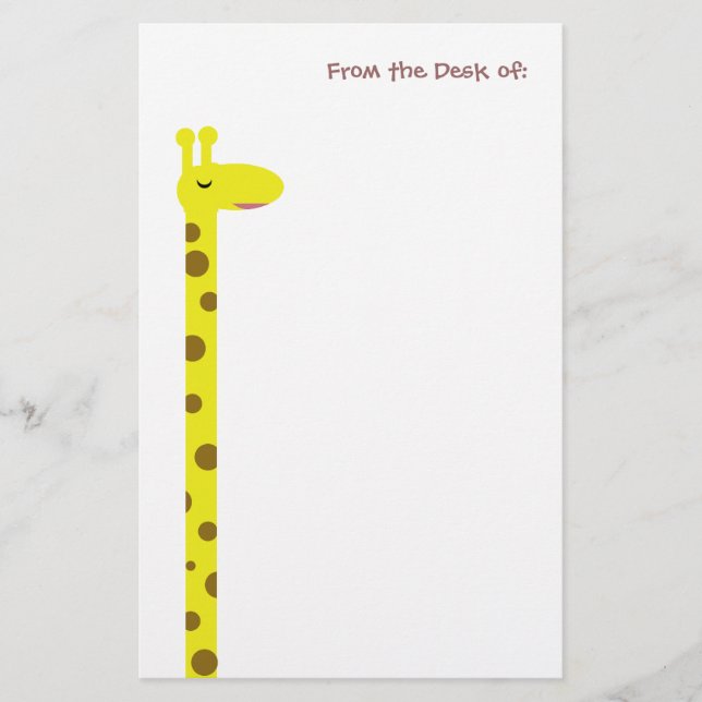 Proud Giraffe Stationery (Front)