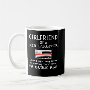 Proud Girlfriend Of A Firefighter Thin Red Line US Coffee Mug