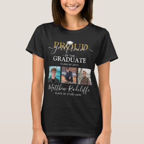Proud Girlfriend of the Graduate Photo Collage T_Shirt