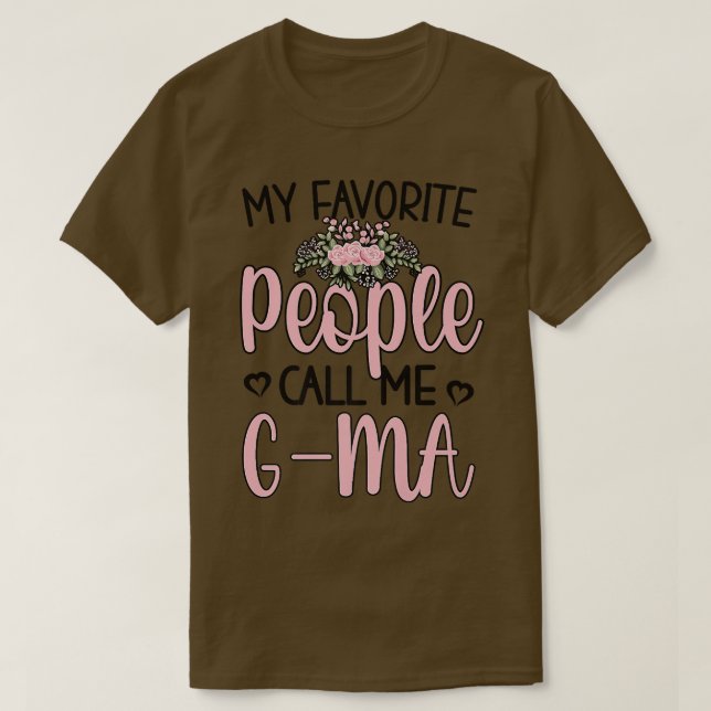 Proud GMa Grandmother GMa Grandma  T-Shirt (Design Front)