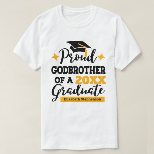 Proud Godbrother of the graduate family matching T_Shirt