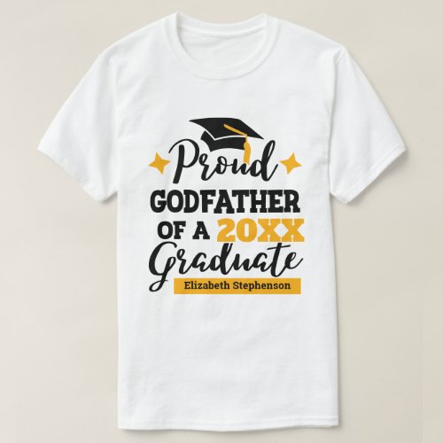 Proud Godfather of the graduate family matching T_Shirt
