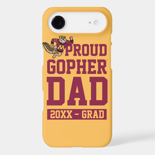 Proud Gopher Dad with Class Year Case-Mate iPhone Case (Back)