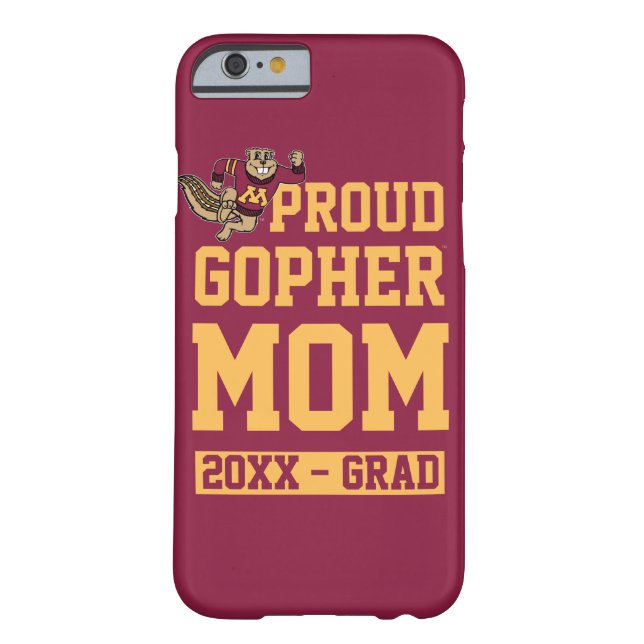 Proud Gopher Mom with Class Year Case-Mate iPhone Case (Back)