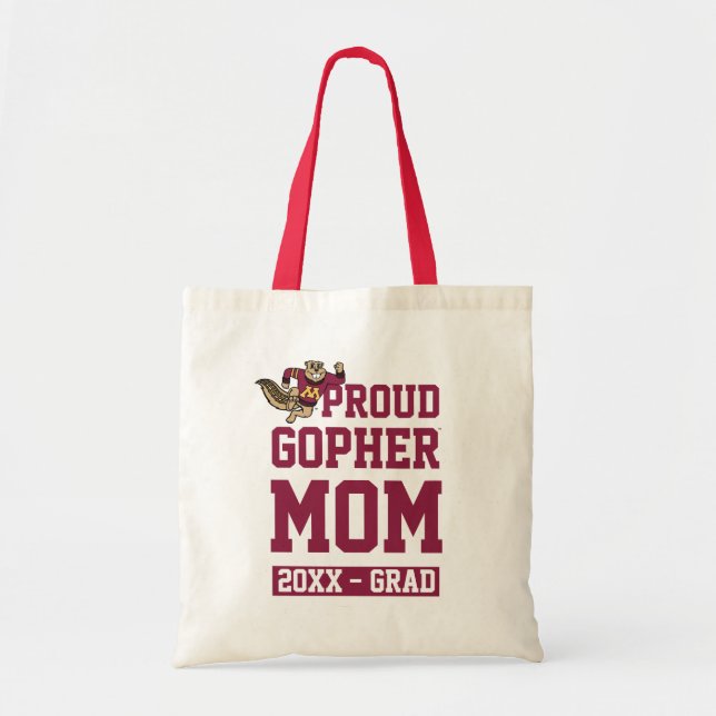 Proud Gopher Mom with Class Year Tote Bag (Front)
