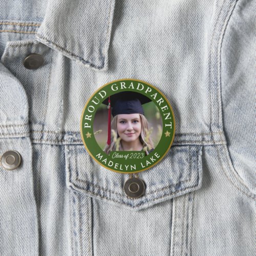 Proud GRADParent Photo 2023 Graduation Button