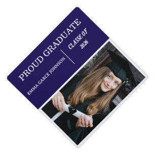 Proud Graduate Photo Magnet Class of 2026 Graduation Cap Topper