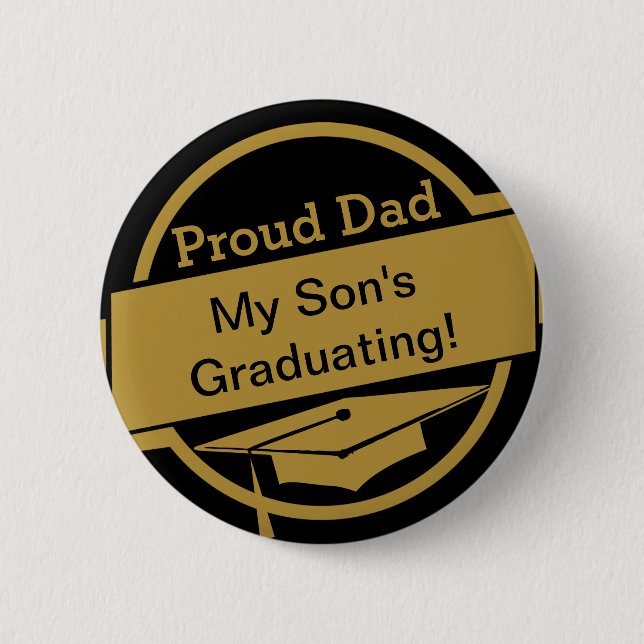 Proud Graduation Button (Front)